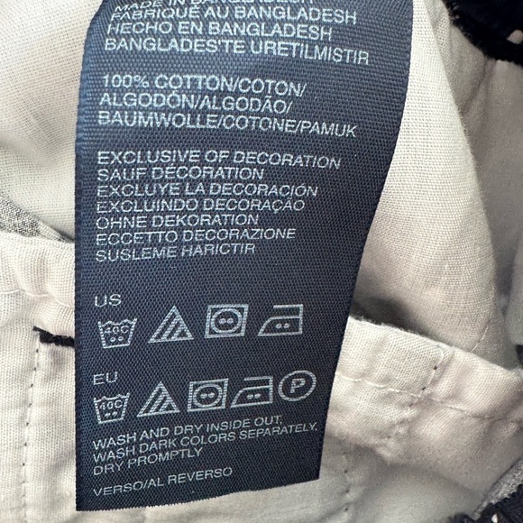 Tommy Hilfiger Navy Polka Dot Cotton Women's Shorts - Picture 4 of 5